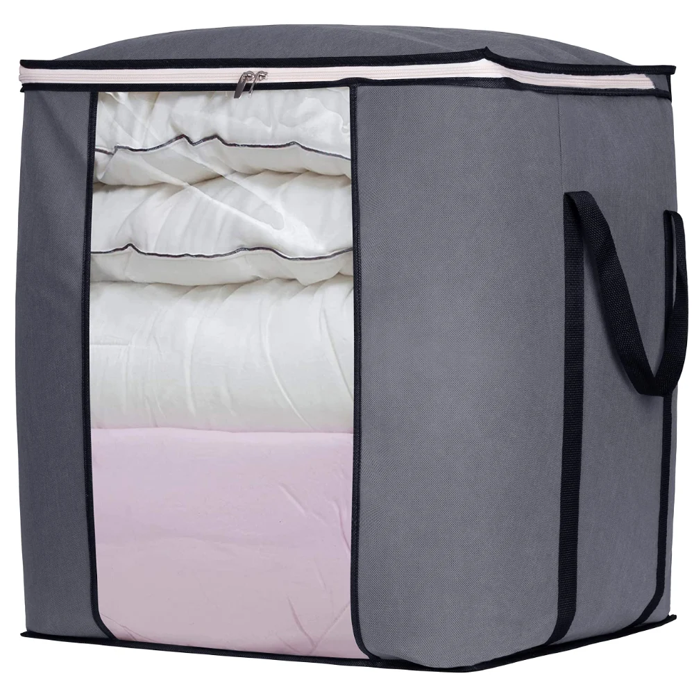 Sleeping Lamb 120L Blanket Storage Bags, Grey
