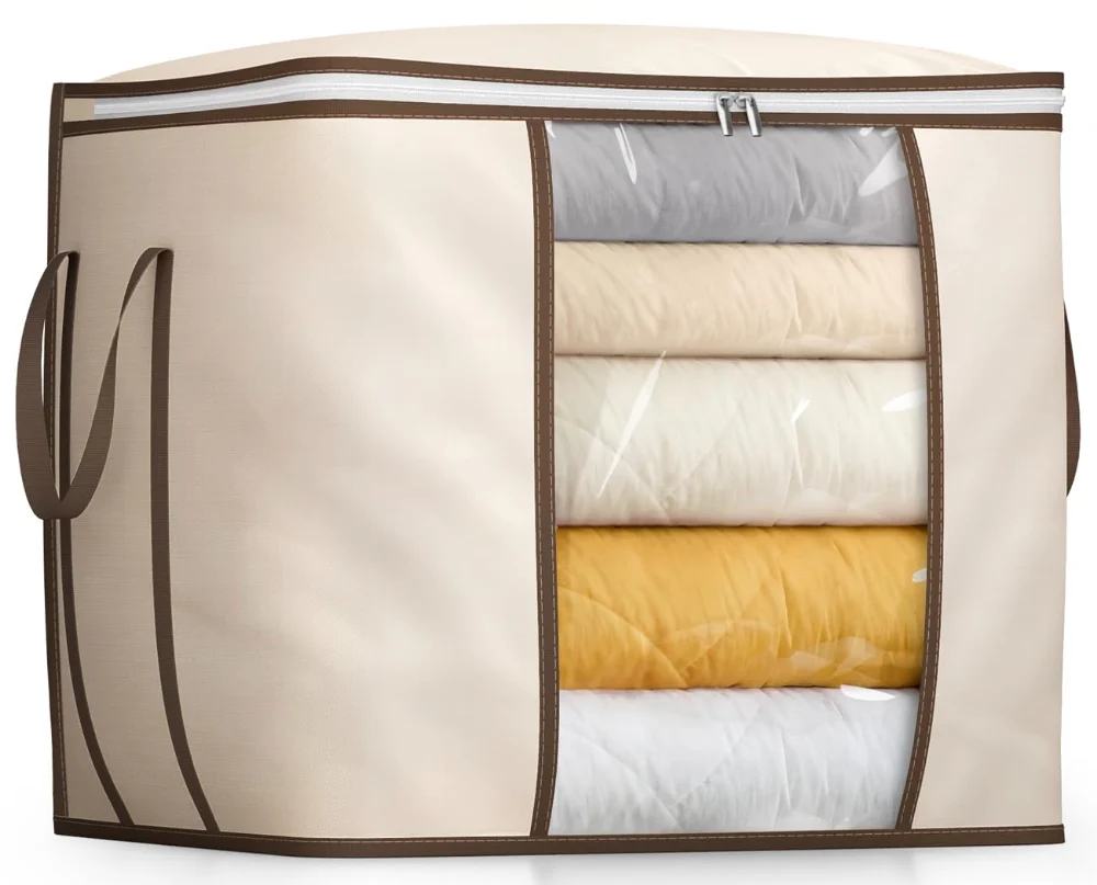 Sleeping Lamb 170L Oxford Comforter Storage Bag, Beige