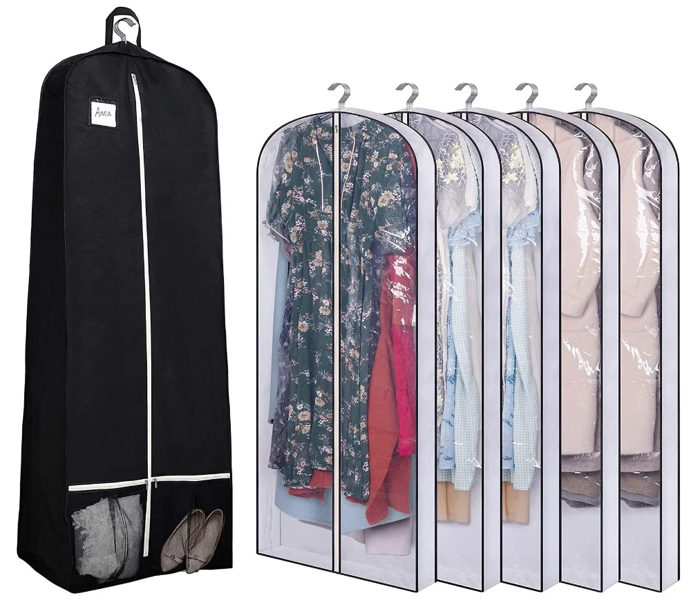 Sleeping Lamb set: 72" bridal wedding gown dress garment bag + 60" hanging garment bags