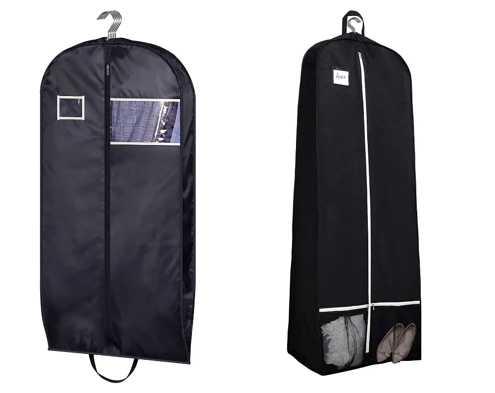 Sleeping Lamb set: Water resistant suit bags + 72" bridal wedding gown dress garment bag